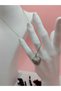 Minimal Silver Zircon Stone Chain Stainless Steel Necklace with Pearl Detail - 4