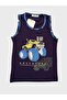 Boy's 100% Cotton Car Monster Truck Patterned Zero Sleeve Capri Summer Pajamas Set - 3
