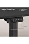 FlexiSpot Modern Standing Desk with Height Adjustable 161x70 - Charcoal Black - 4