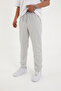 Men's Pique Pants with Elastic Waist, Stretch Fabric Folded Legs, Jogger Model (Wide Fit) - 2