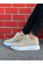 Men's Suede Sports Casual Shoes High Thick Sole Lace-Up Sneaker - 2