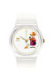 Unisex Analogue Quartz Movement Watch with Polymer 34mm Case and Silicone Bracelet