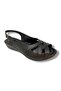 0060-25 Leather Cross Strap Wedge Heel Women's Sandals