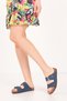 Women's Genuine Leather Double Buckle Daily Stylish Slippers Usl.2339 - 3