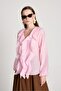 Esmee Ruffle Blouse Pink 29165 - 5