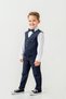 Boys Slim Fit Suit with Vest – 4 Pieces (Vest, Pants, Shirts, Bow Tie) - 4