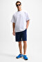 Kepa Men's Elastic Waist Relaxed Fit Navy Blue Shorts with Pockets - 4