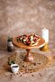 Justwood Mummy 29 Cm Wooden Leg Round Cake Presentation Serving Plate - 4