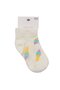 Baby Girl White Ice Cream Patterned Short Socks 3-4 Years