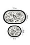 Rasse 60X100 50X60 Non-Slip Base 2-Piece Bathroom Mat Set - 2