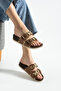Stylish and Comfortable Women's Slippers Stone Double Buckle Comfortable Sole Summer Slippers - 3