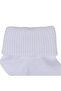 Unisex White Curved Booties Socks - 4
