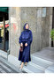 Elastic Waist Tight Pleated Hijab Skirt