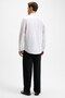 Risto Men's White Shirt with Fabric Collar and Cuffs That Minimizes the Need for Ironing after Washing - 5