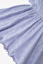 100% Cotton Collar Button Closure Baby Girl Dress - Lilac - 7