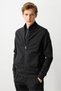 Men's Judge Collar Tracksuit Top Black - 4
