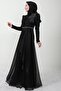 Eliza Hijab Evening Dress Black - 3