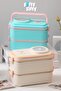 1200 ml Two Layers Four Compartments Stainless Steel Lunch Box New Generation Lunch Box - with Sauce Bowl Model - - 2