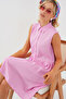 Women's Zero Sleeve Midi Dress 2563 - Pink - 2