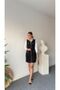 Keyymod Women's Yellow Zipper Detailed Sleeveless Tweed Dress - 7