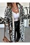 Robin Women's Hooded Bag Pocket Unlined Light Stamp Oversize Coat - 4