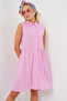 Women's Zero Sleeve Midi Dress 2563 - Pink - 4