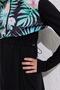Patterned Lycra 2-Piece Zippered Hijab Swimsuit Set - 6