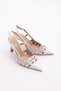 7091 Women's Stone Heeled Shoes - 2