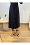 Women's Sandy Fabric Belted Draped V-Neck Maxi Dress - 4