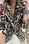 Bebe Plus Women's Ribbon Detailed Unlined Leopard Pattern Oversize Jacket - 2