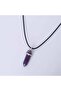 Natural Pandul Cut Stone Necklace with Rope Chain Bbk42 - 4