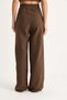 Women's Brown High Waist Pants and Vest Bottom-Top Set 9257 60281047 - 7