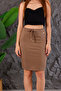 Mini Skirt with Stylish Design Accessories and Pocket