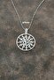 7 Chakra Stone Pendant with Sun Motif 236-C5 - 4