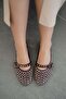 Belgrade Women's Suede Stone Ballerina Brown - 2