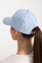Women's Baby Blue Basic Adjustable Baseball Cap with Velcro Back - 3