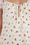 Women's Standard Fit Lacing Detailed Seersucker Square Neck Mini Dress - 3