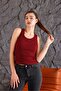 Women's Ribbed Thick Strap Basic Tank Top - 4