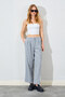 Kermersiz Double Pleated Polyviscon Trousers - Gray |   Ek100661687