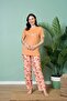 Anti-Pilling Anti-Wrinkle Fabric Short Sleeve Summer Women's Pajama Set