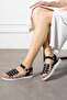 Women's Summer Buckle Comfortable Daily Knitted Sandals Slippers Model Light Sole Shoes