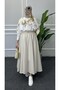 Long Seersucker Skirt - Elastic Waist - 4