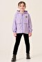 Girl's Combed Cotton Lined Hooded Seasonal Raincoat with Pockets - 2