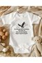 Black and White Eagle Themed Baby Bodysuit