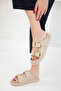 Beige Women's Slippers 20636 - 6