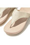 صندل Lulu Glitz-Canvas Toe-Post - بلاتينو - 3