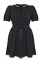 Black Contrast Piping Ribbon Woven Plus Size Dress Tbbss25Ah00231 - 5