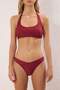 Bordo Bralette Kaplı Bikini Üstü TBESS25BU00041 - 3