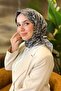 وشاح سلطان قطن ناعم - نمط عرقي - SSE0237-20 - مينك، أزرق، أسود