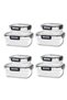 8-piece Set Food Container Freezer Safe Leak Proof Air Tight 4 X 500ml, 4 X 1500ml